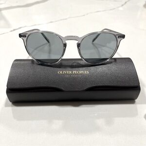 Oliver Peoples Riley Sun Grey Transparent Sunglasses